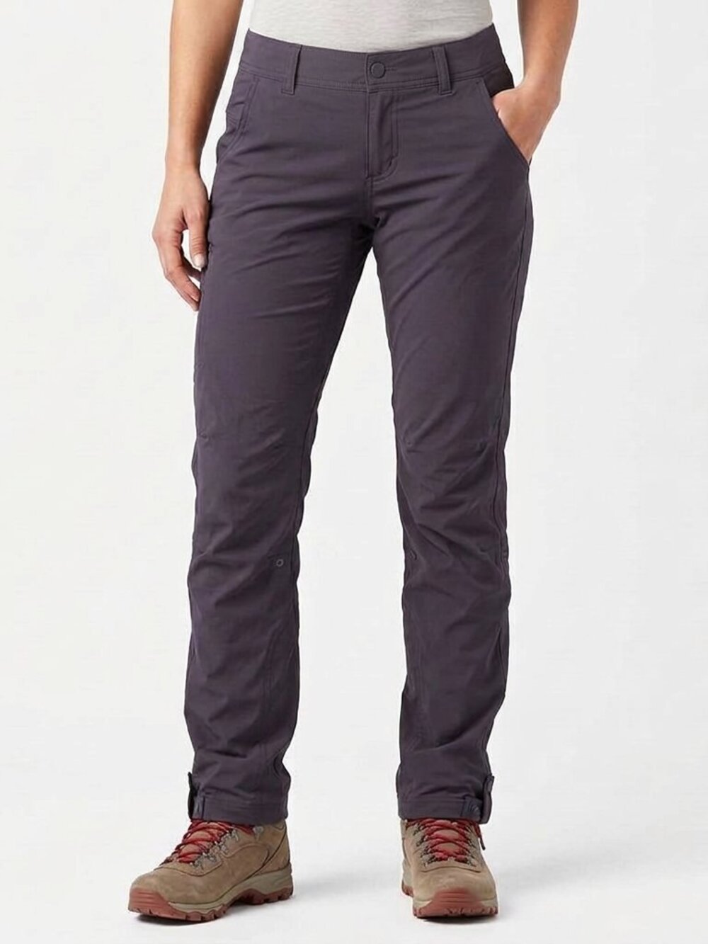 prAna Halle Straight Leg Charcoal Grey Stretch Utility Pants – Size 6 Reg EUC